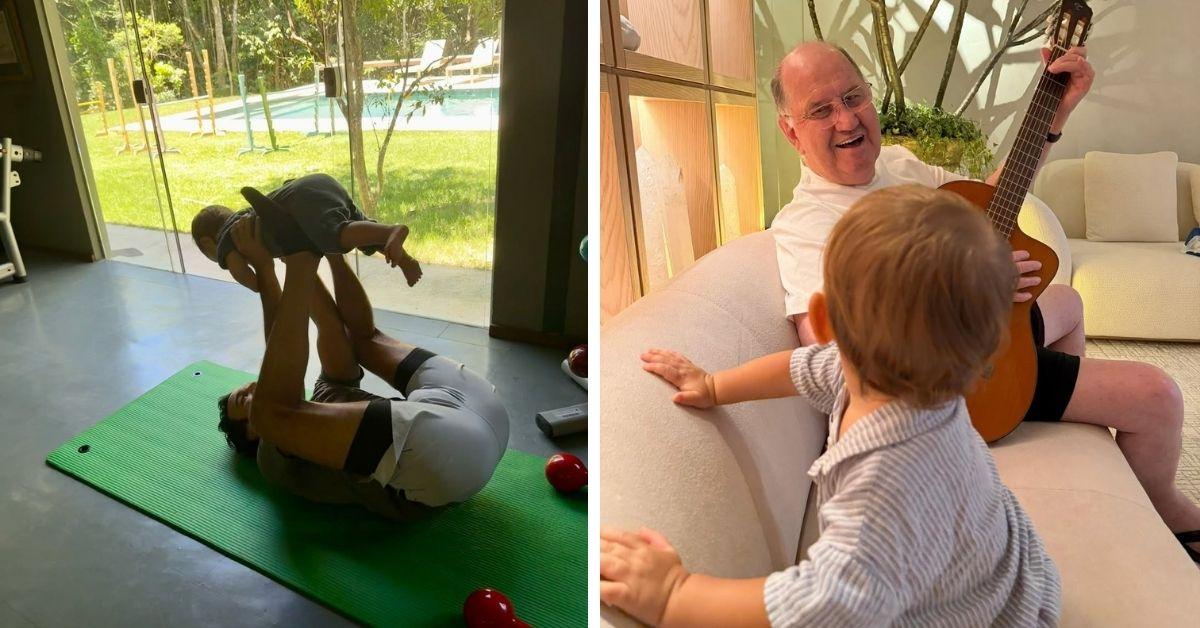 image of The supermodel shared a series of family photos on Instagram.