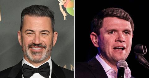 Photo of Jimmy Kimmel and James Talarico.