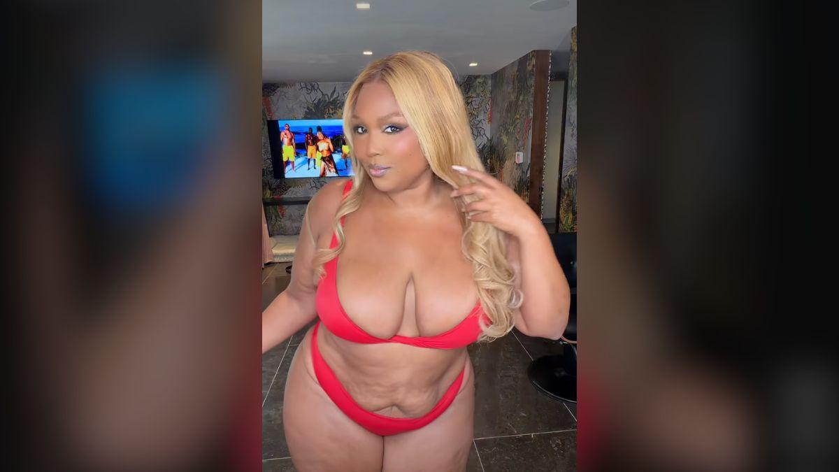 Photo of Lizzo promoted a bikini from her brand, Yitty.
