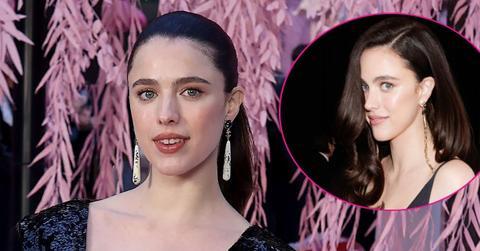 Two photos of Margaret Qualley