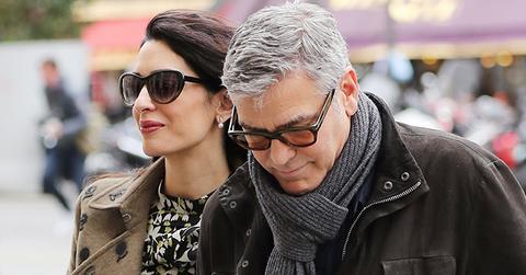 George Clooney & Amal Clooney Leaving Paris