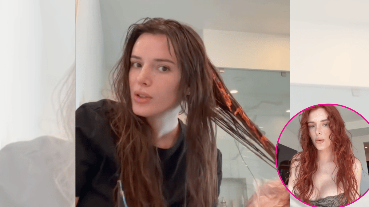 Image of In a video shared to Instagram, Bella Thorne was seen dying her own hair at home. 