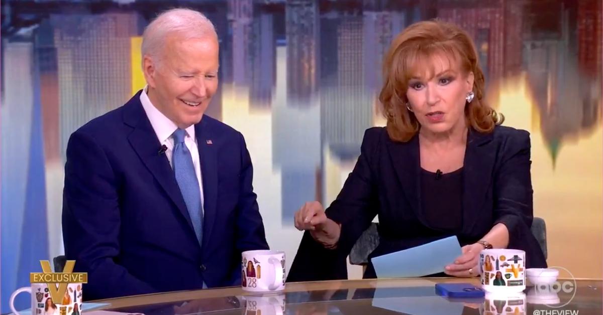 the view hosts backlash joe biden interview kissing