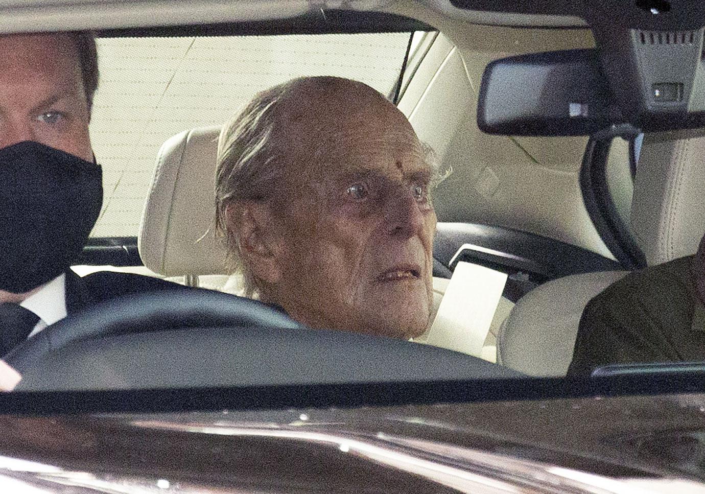 prince philip leaving hospital