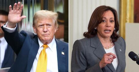 Composite photo of Donald Trump and Kamala Harris.