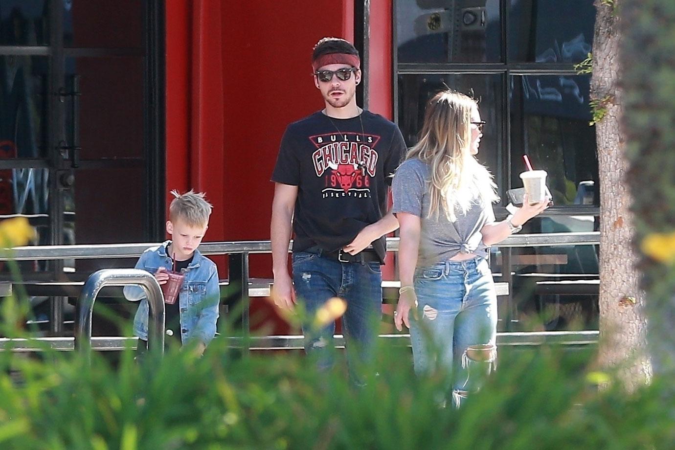 Hilary Duff Brings Son Luca Around On-Again Boyfriend Matthew Koma