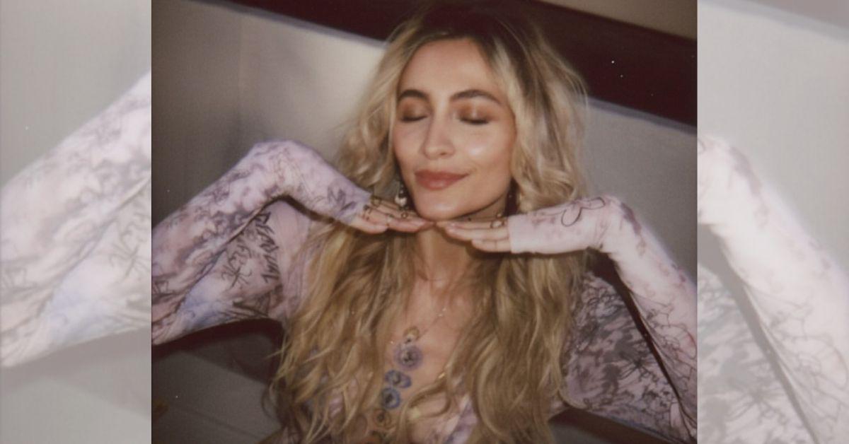 photo of Paris Jackson sat front-row at the Off-White runway show