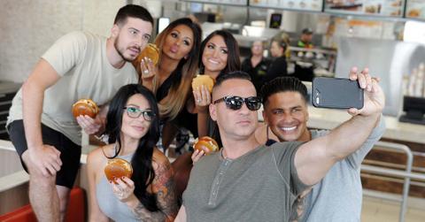 Mike Sorrentino, Nicole Polizzi, Jenni Farley Try The New Chicken Parmesan Sandwich at Burger King