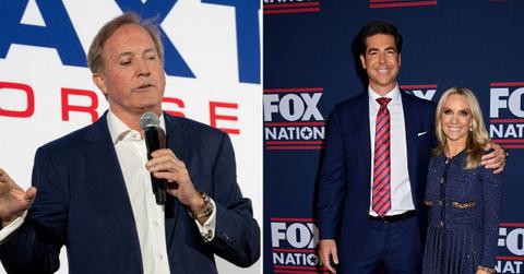 Split image of Ken Paxton and Jesse Watters