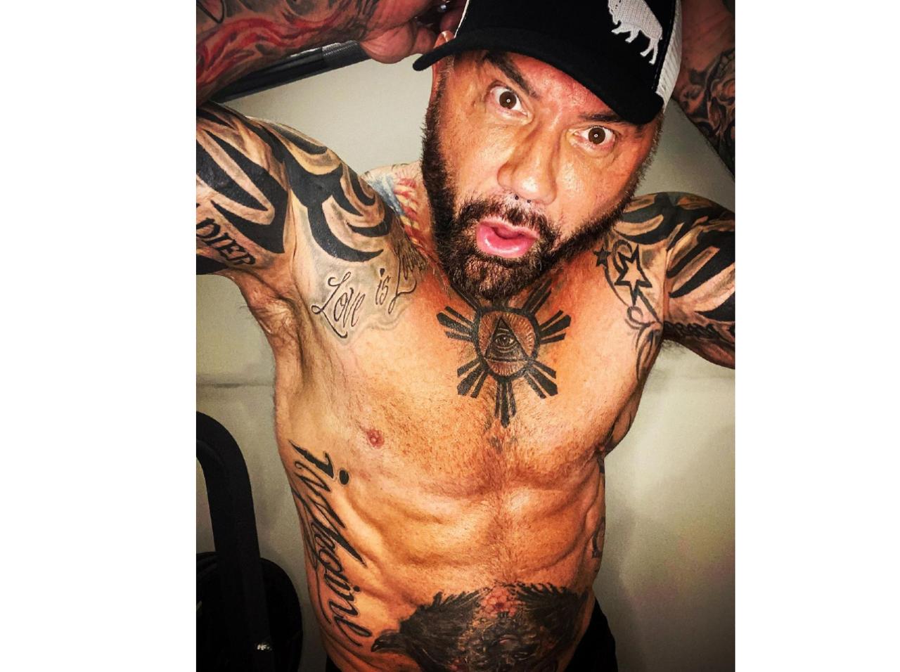 Former WWE Star Dave Bautista Strips Down at 52 Photos