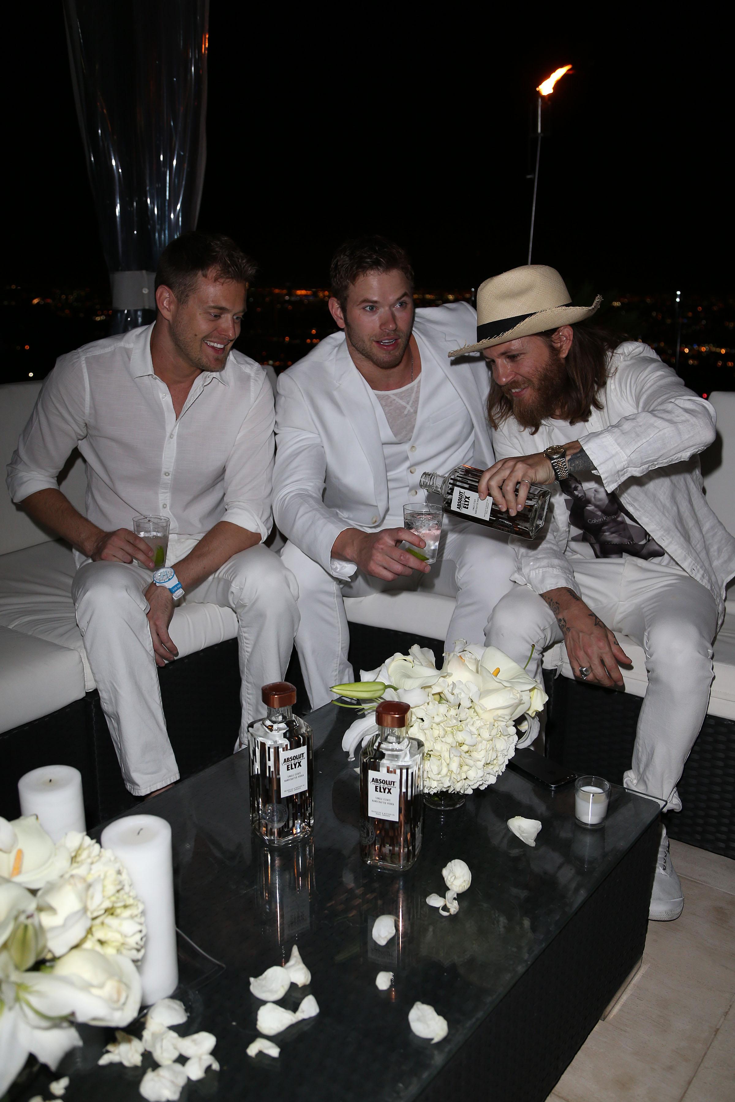 EXCLUSIVE: Kellan Lutz celebrates his dirty 30th birthday with a white themed party in Los Angeles, California.