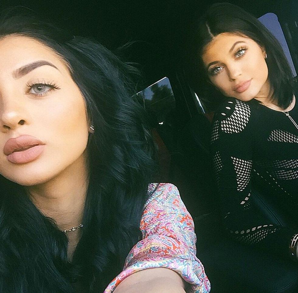 Kylie jenner black hair blue eyes