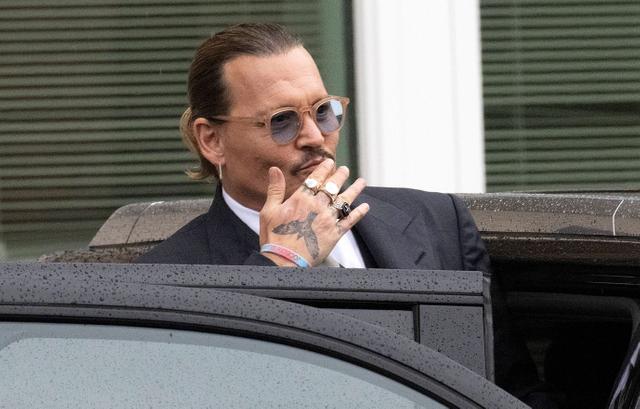 Johnny Depp Doodles During Amber Heard Trial