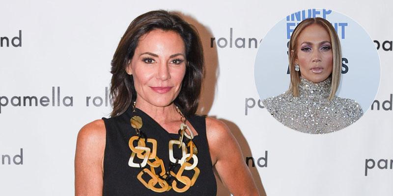 Luann De Lesseps On Red Carpet Jennifer Lopez Inset