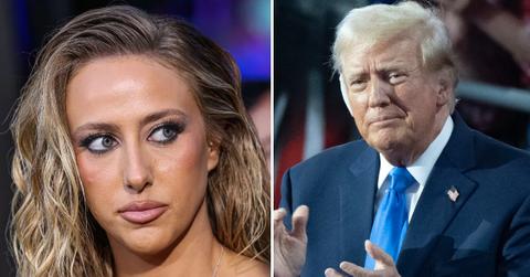 Composite photo of Brittany Mahomes and Donald Trump