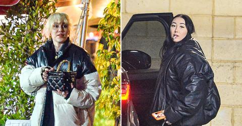 miley cyrus celebrates sister noah cyrus birthday sushi dinner photos ok