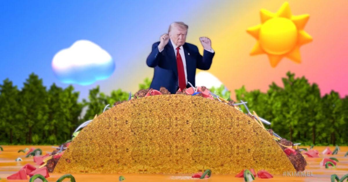 jimmy kimmel mocks donald trumps taco nickname presidents tariff policy