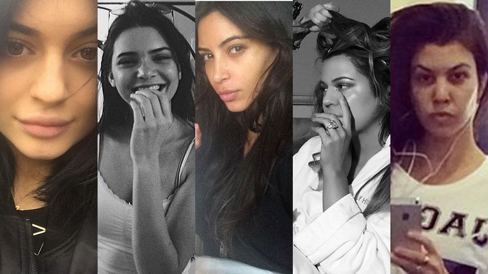 Kardashians no make up