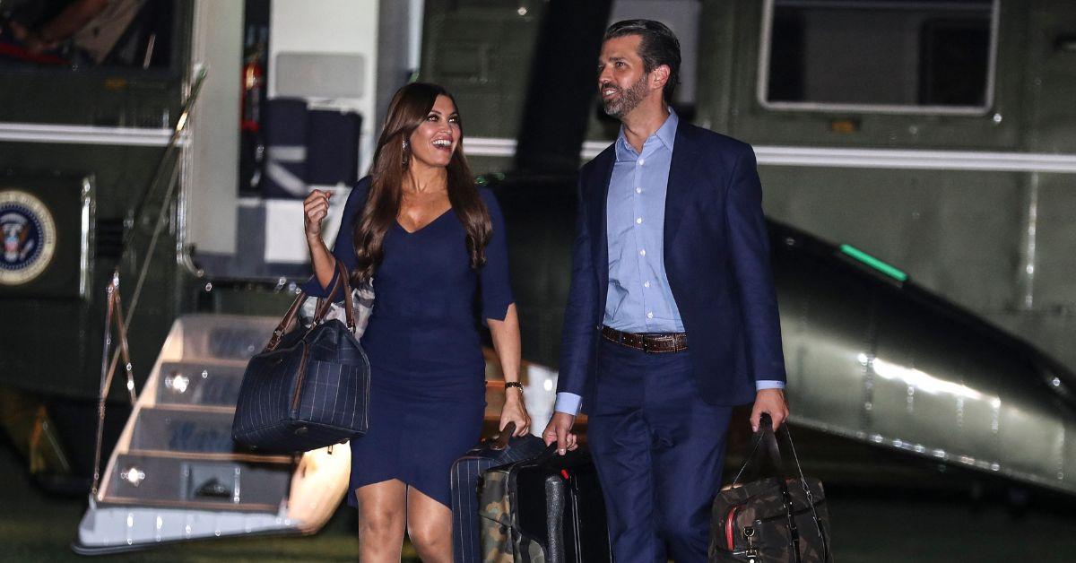 image of Kimberly Guilfoyle and Donald trump jr.