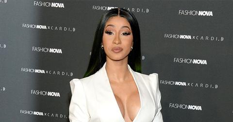 Cardi B In White Dres On Red Carpet