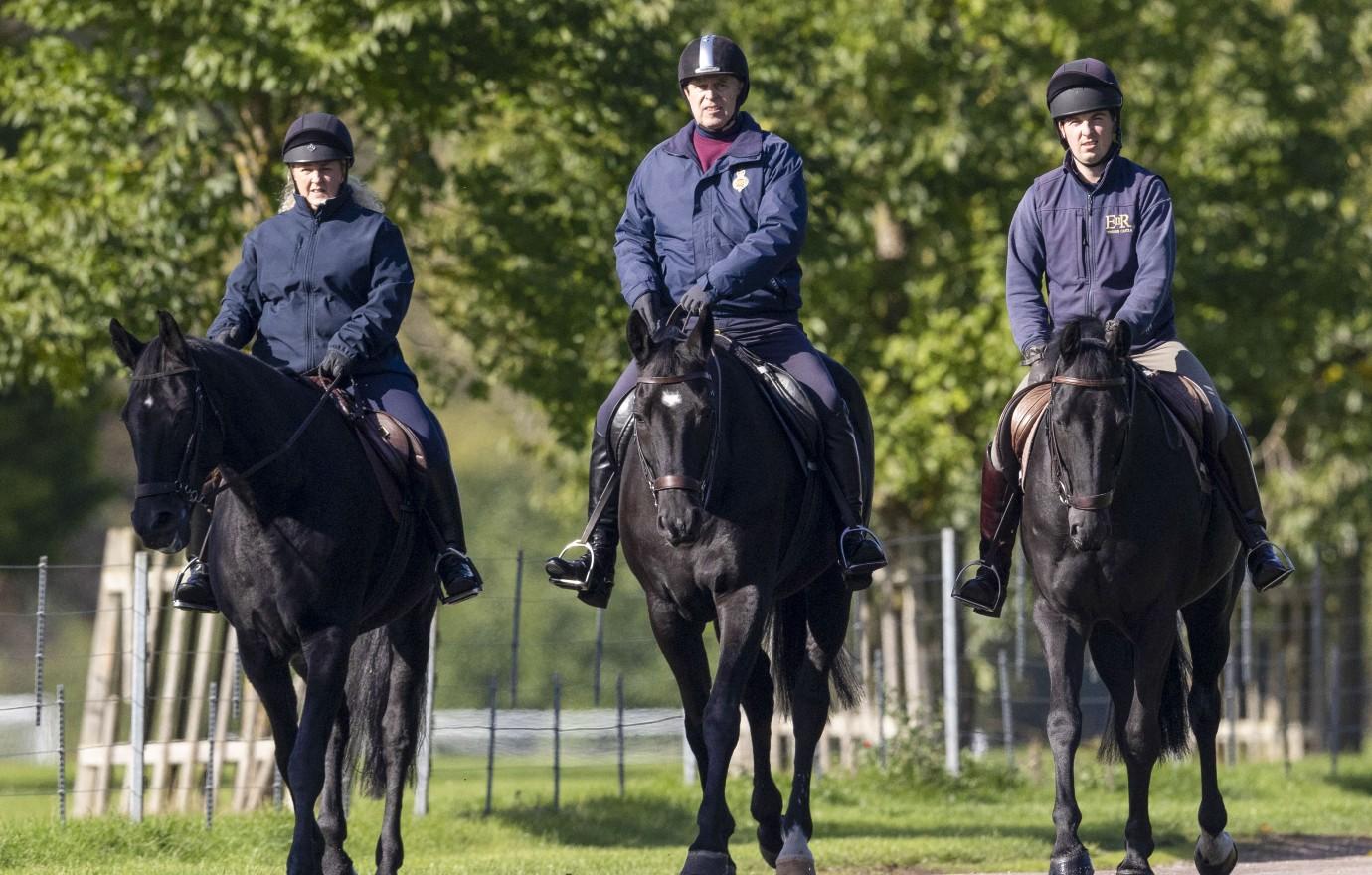 prince andrew downcast horseback riding