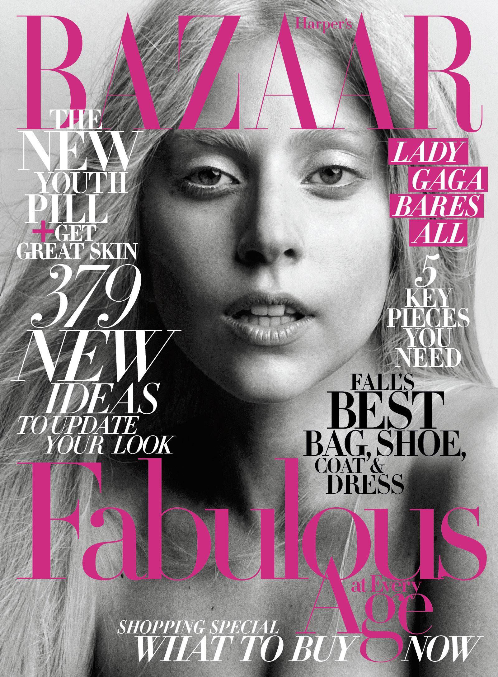 HBZ Gaga October NS Cover