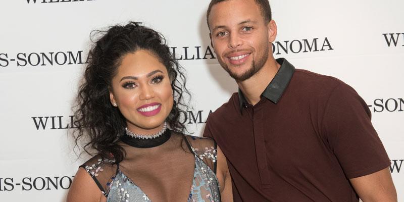 Ayesha Curry and Steph Curry at Williams Sonoma event