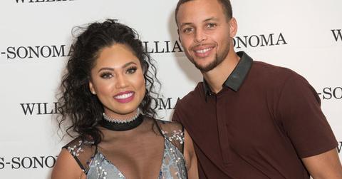 Ayesha Curry and Steph Curry at Williams Sonoma event