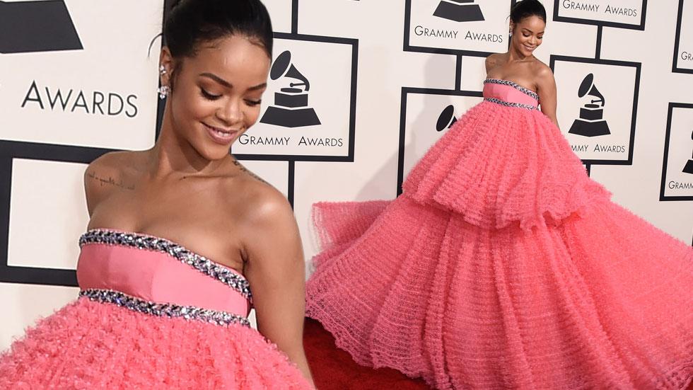 Rihanna 2015 grammy arrivals