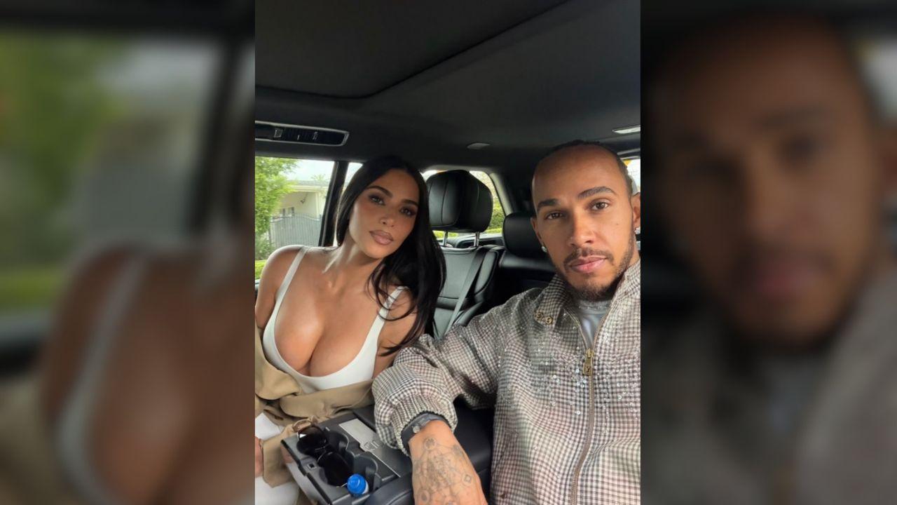 Photo of Kim Kardashian and Lewis Hamilton first crossed paths in 2014 at the GQ Men of the Year Awards.