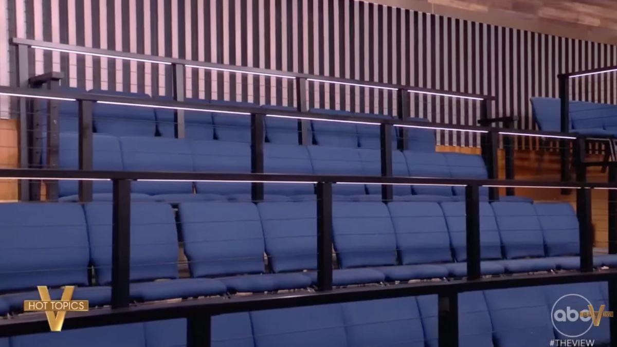 Photo of Whoopi Goldberg thanked the show's crew for showing up despite the inclement weather.