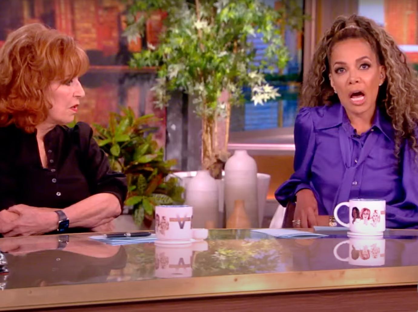 the view joy behar sunny hostin cheating hot table discussion watch