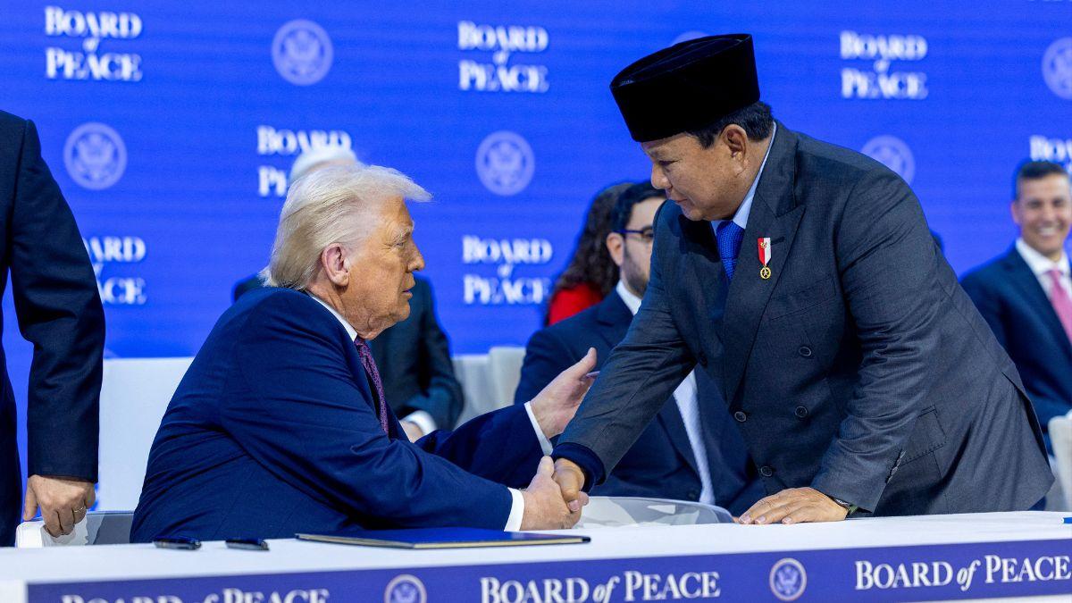 image of The president told reporters the board 'might' replace the United Nations.