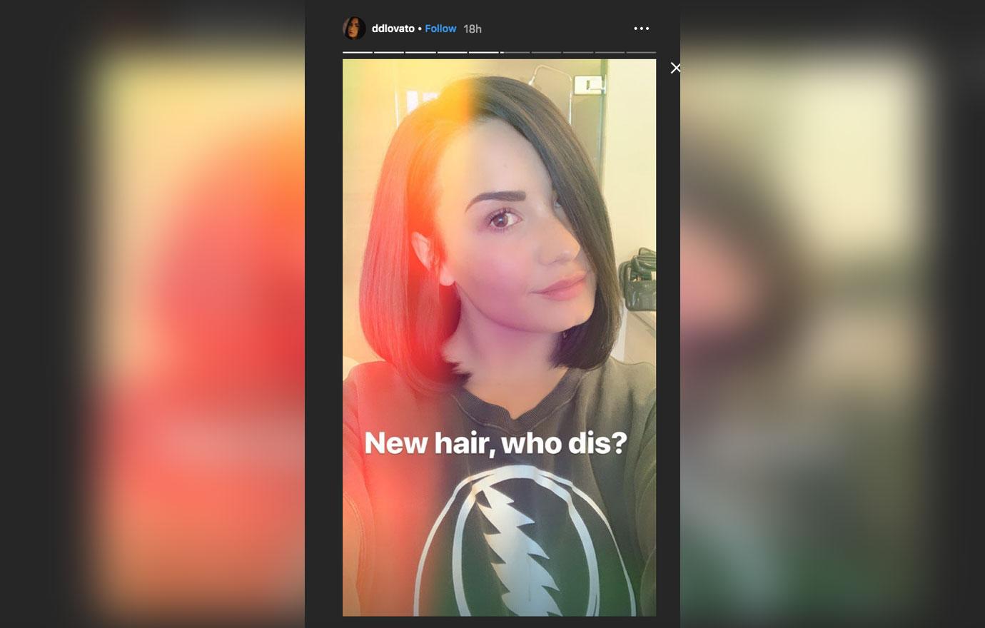 demi lovato new haircut