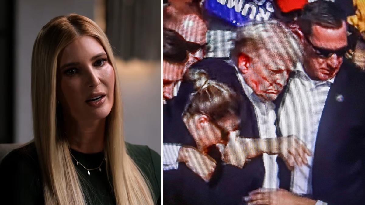 split of Ivanka and Donald Trump.