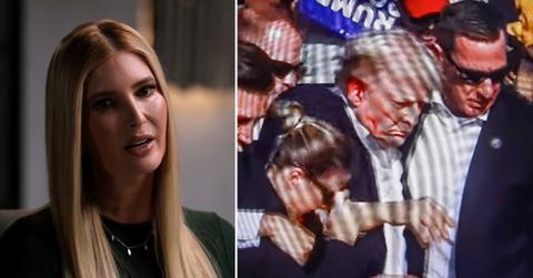 split of Ivanka and Donald Trump.