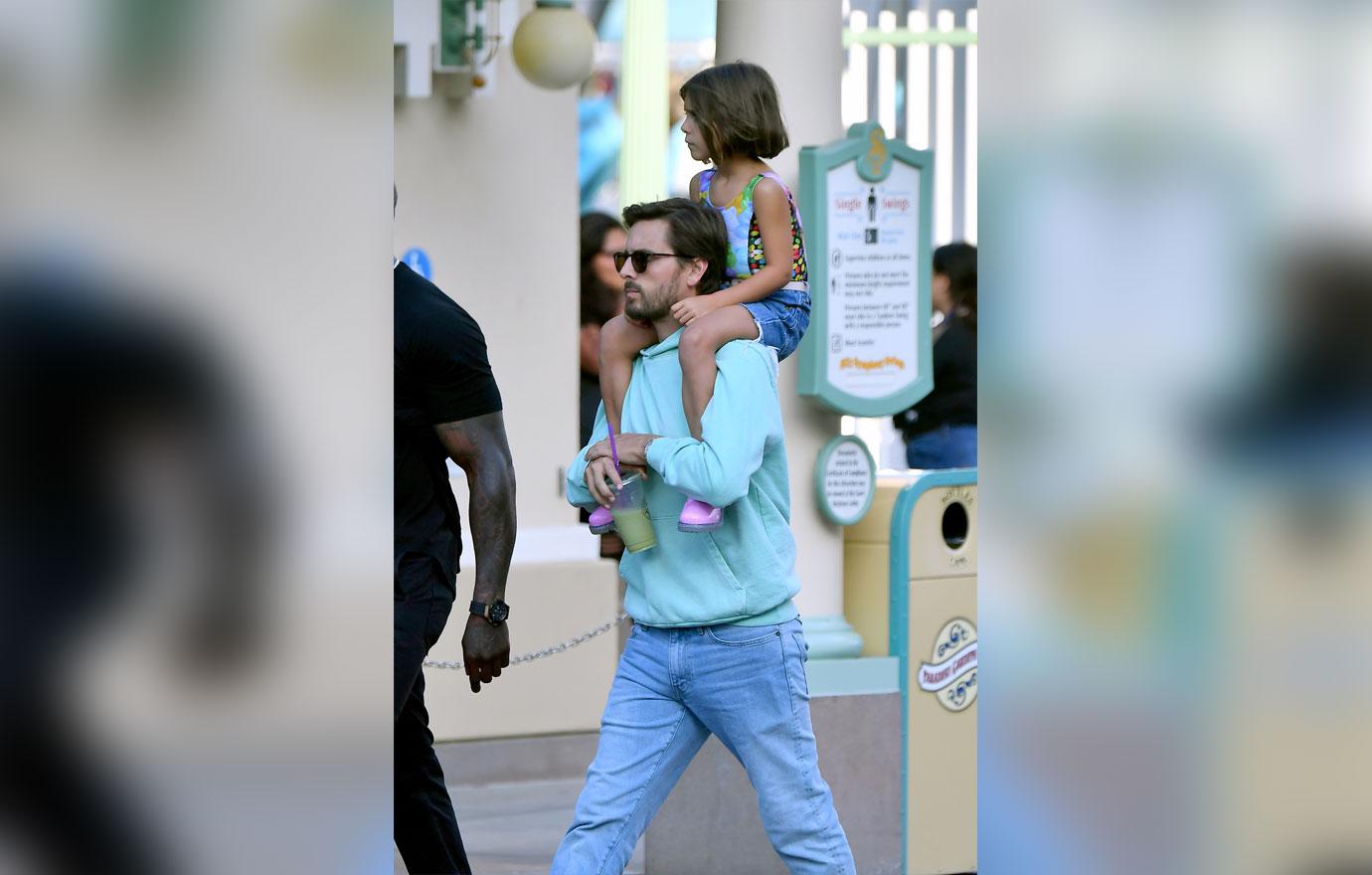 Scott Disick & Penelope in Disneyland