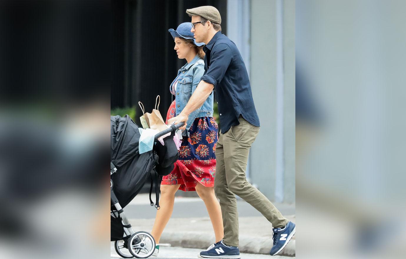 Blake Lively and Ryan Reynolds Pushing Stroller