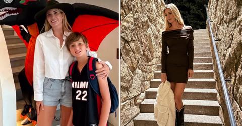 Photo of Ivanka Trump with one of her sons and a solo image of Ivanka Trump