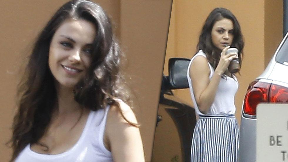 Back To Work Mila Kunis Seen For The First Time Since Her Wedding Day — See The Ring