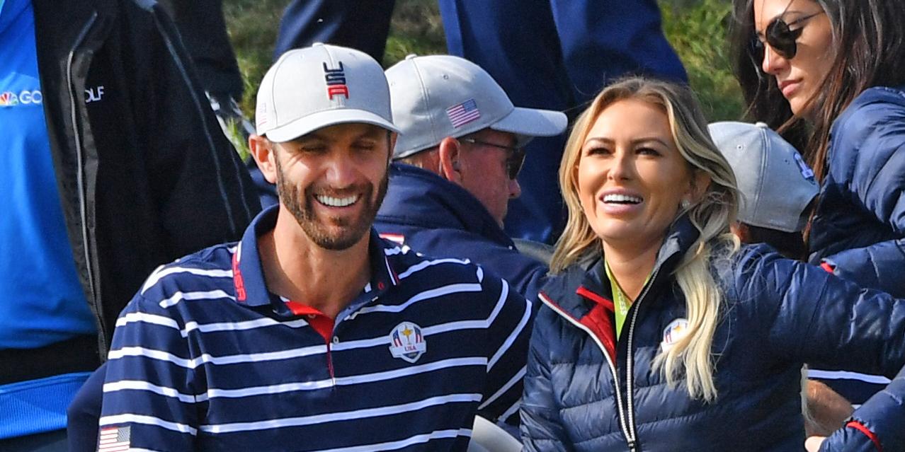 Dustin Johnson and Paulina Gretzky at the Ryder Cup