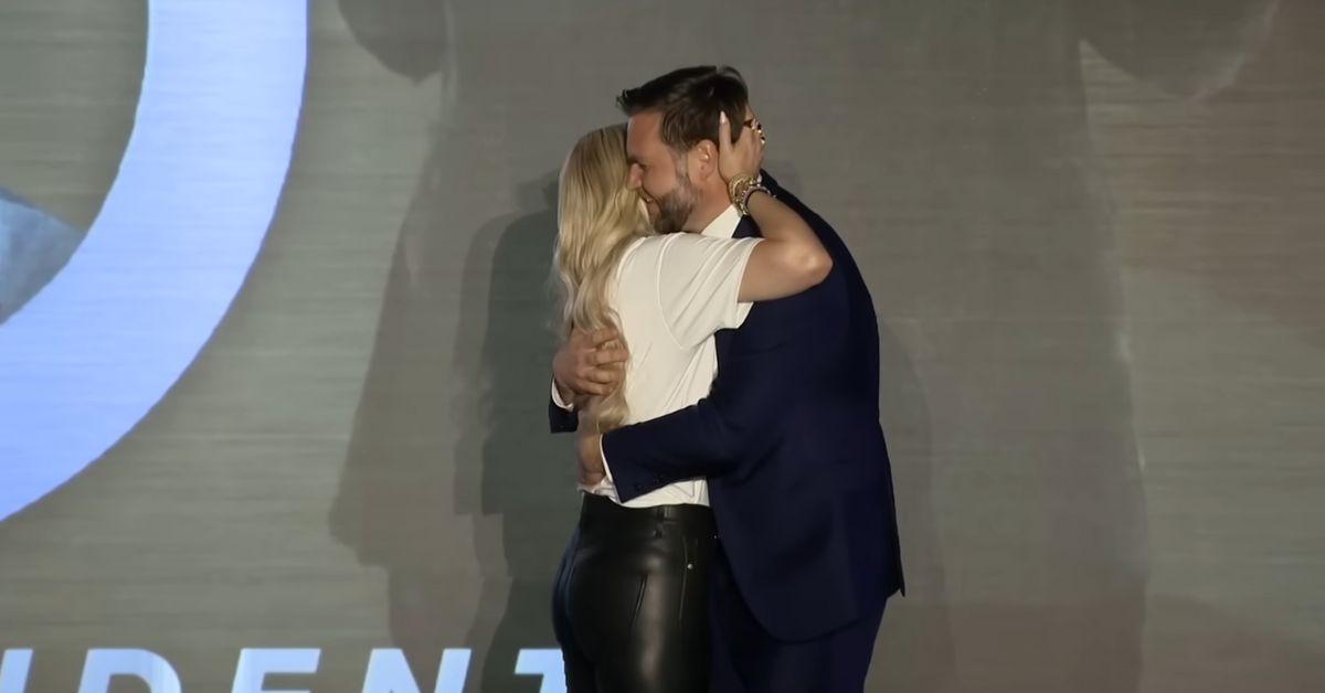 image of J.D. Vance’s recent interactions with Erika Kirk added to the VP's marriage speculation.