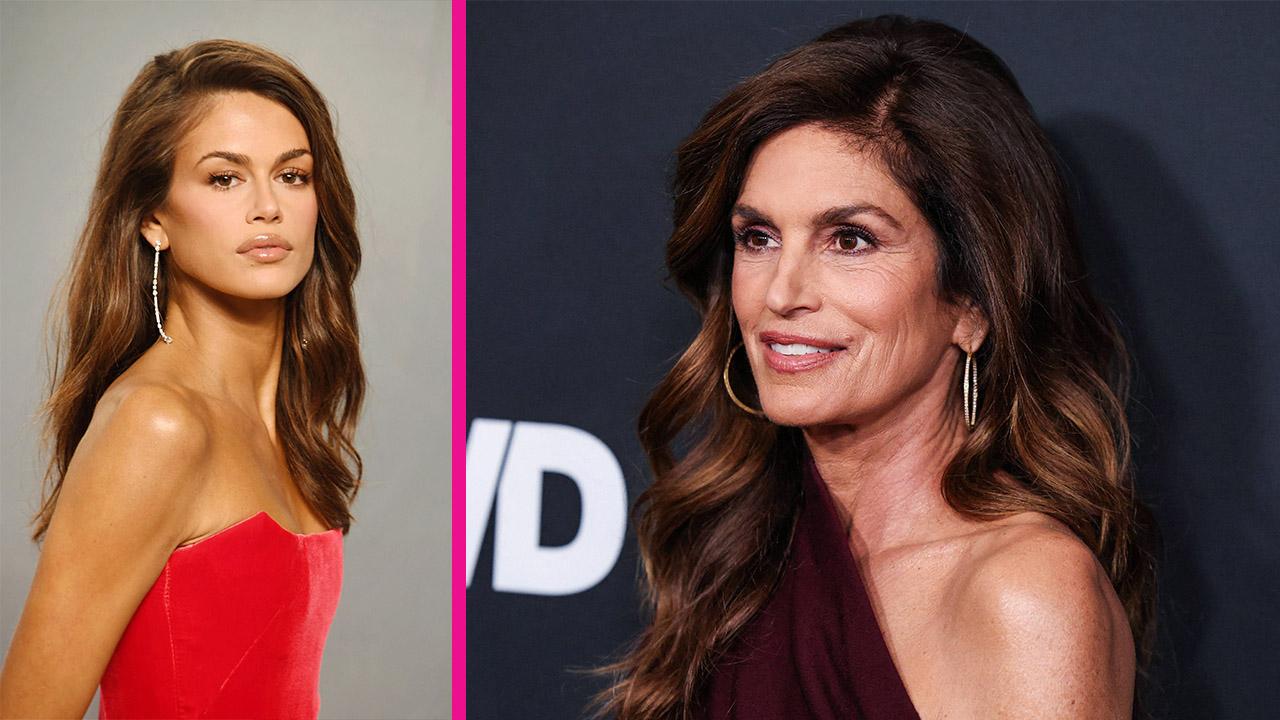 Kaia Gerber,Cindy Crawford.