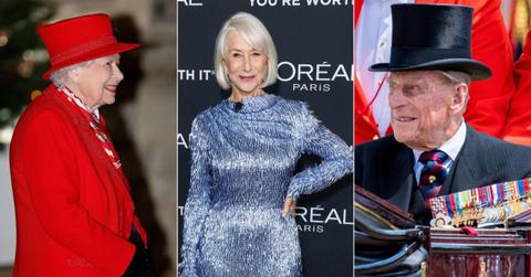 images of Helen Mirren, Queen Elizabeth II and Prince Philip.