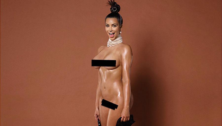 Kim kardashian naked photo paper magazine