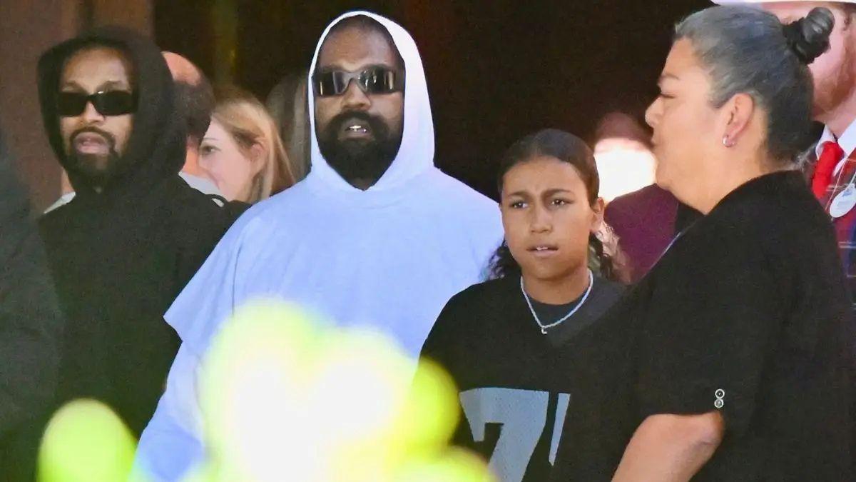 Photo of North West served as a special guest at her father, Kanye West's show.