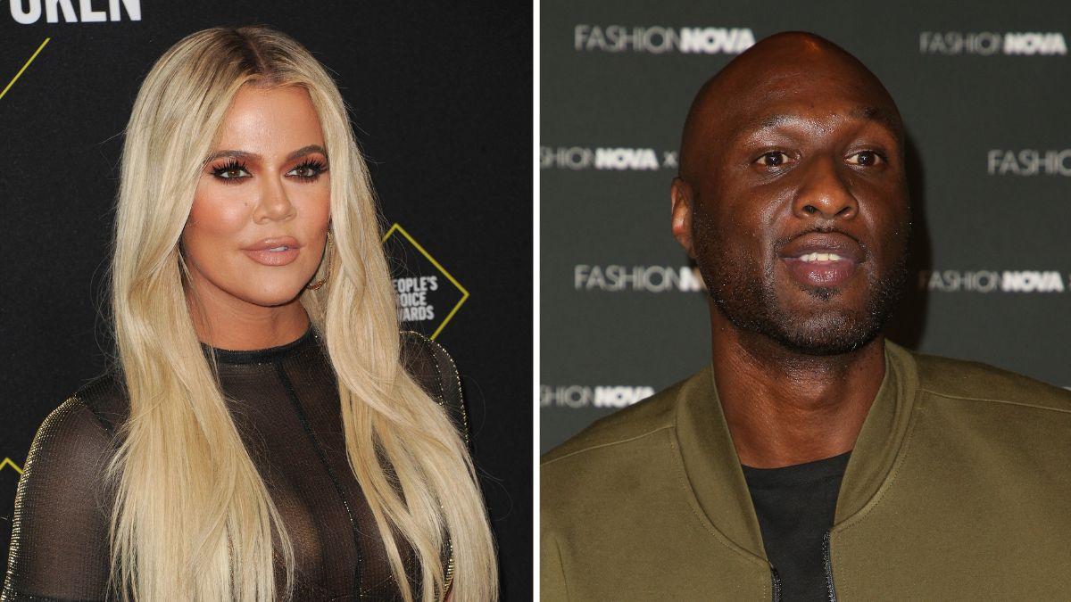 Split photo of Khloé Kardashian and Lamar Odom.