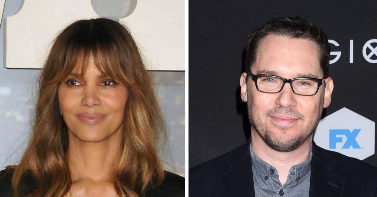 split photo of Halle Berry & Bryan Singer