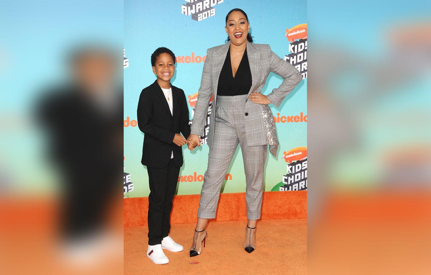 Tia Mowry And Son Creed At Kids Choice Awards