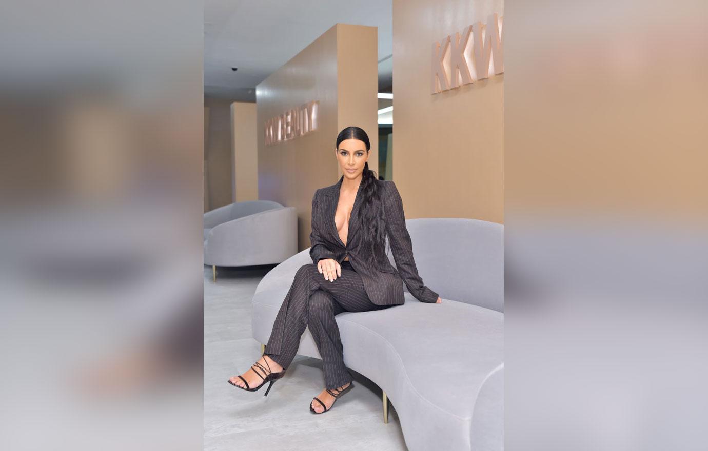 Kim Kardashian Covers Sunburn With KKW Body Foundation